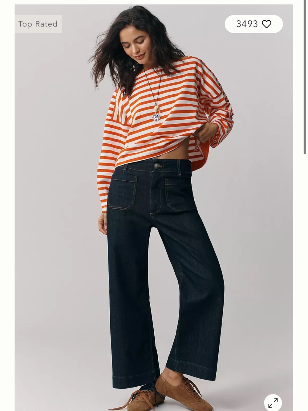 Anthropologie Maeve Colette Dark Blue crop Jeans originally $130